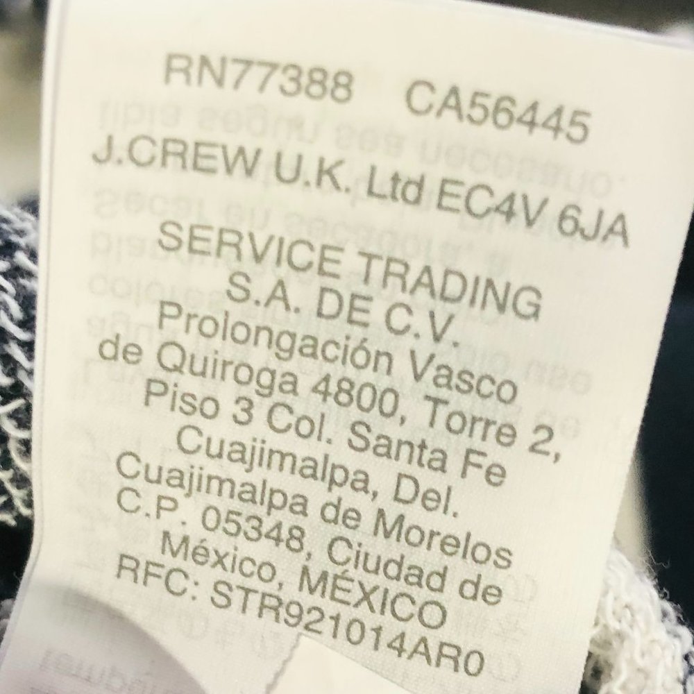 J. Crew Mercantile Small Blue & White Striped Top - Picture 5 of 7